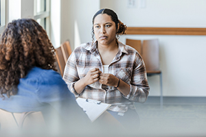 mediator meeting with client mediator meeting with client